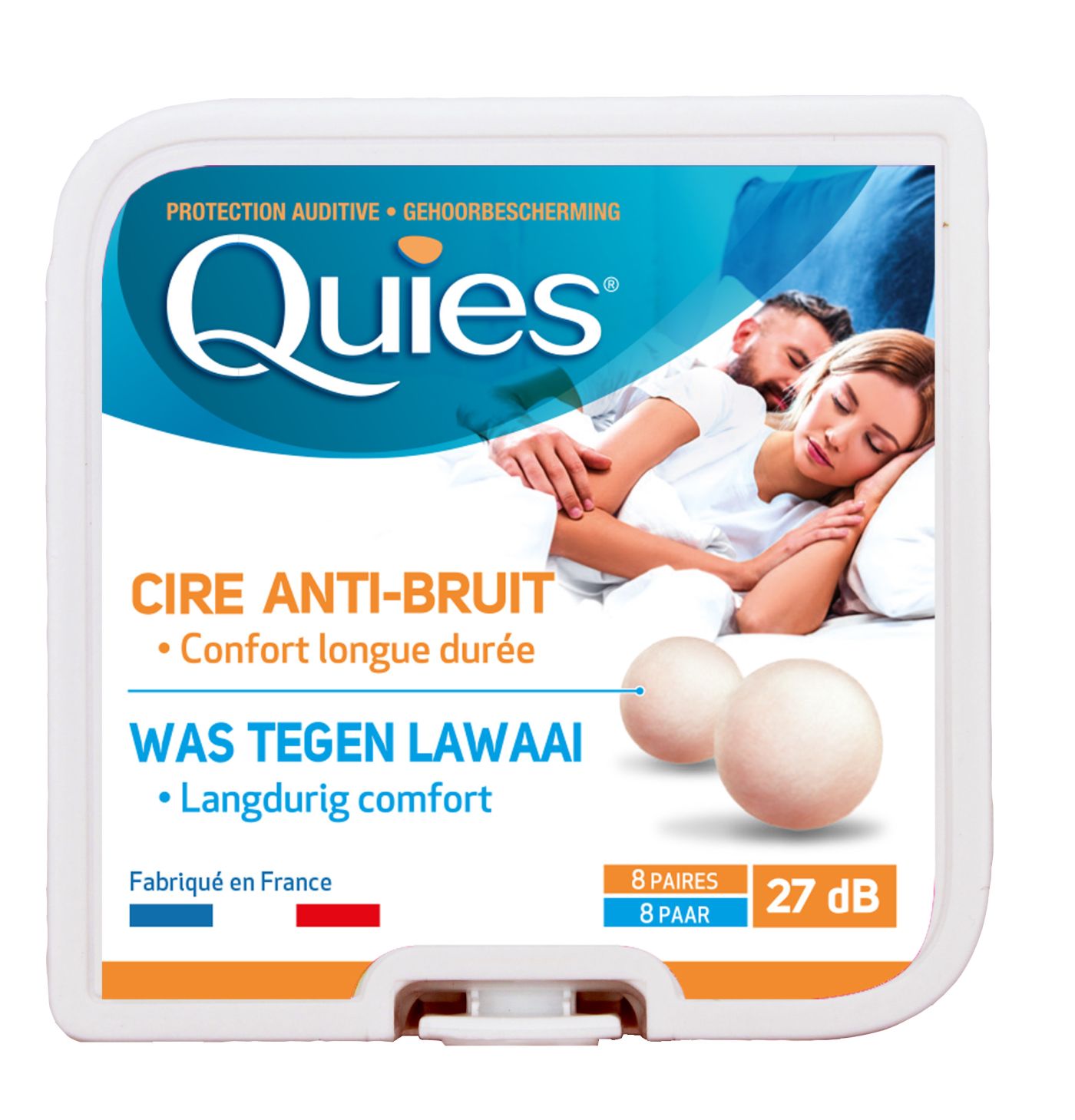 Authentiques Boules Quies protections auditives cire naturelle