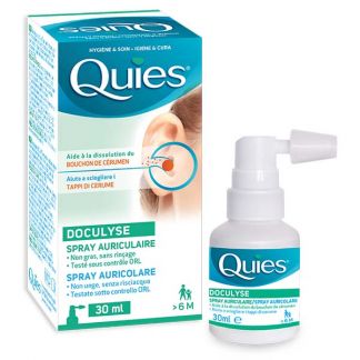 Spray auriculaire Docuspray Quies pour l'hygiène de l'oreille