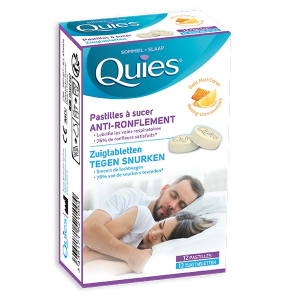 Pastilles anti-ronflement Quies - Solution efficace contre le