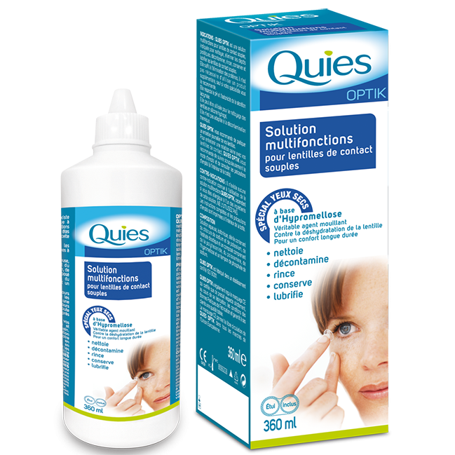 Solution pour lentilles de contact souples - 100 ml et 400 ml - Solution pour  lentilles de contact - Robé vente matériel médical