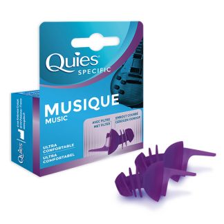 Quies Protection Auditive Mousse Fluo 3 Paires Bouchons d' - Pazzox