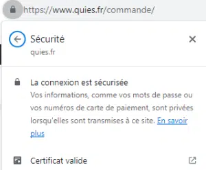 Site quies sécurisé