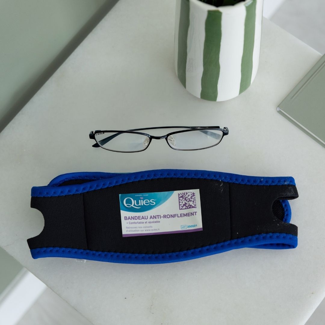 Packaging du bandeau Quies Anti-Ronflement