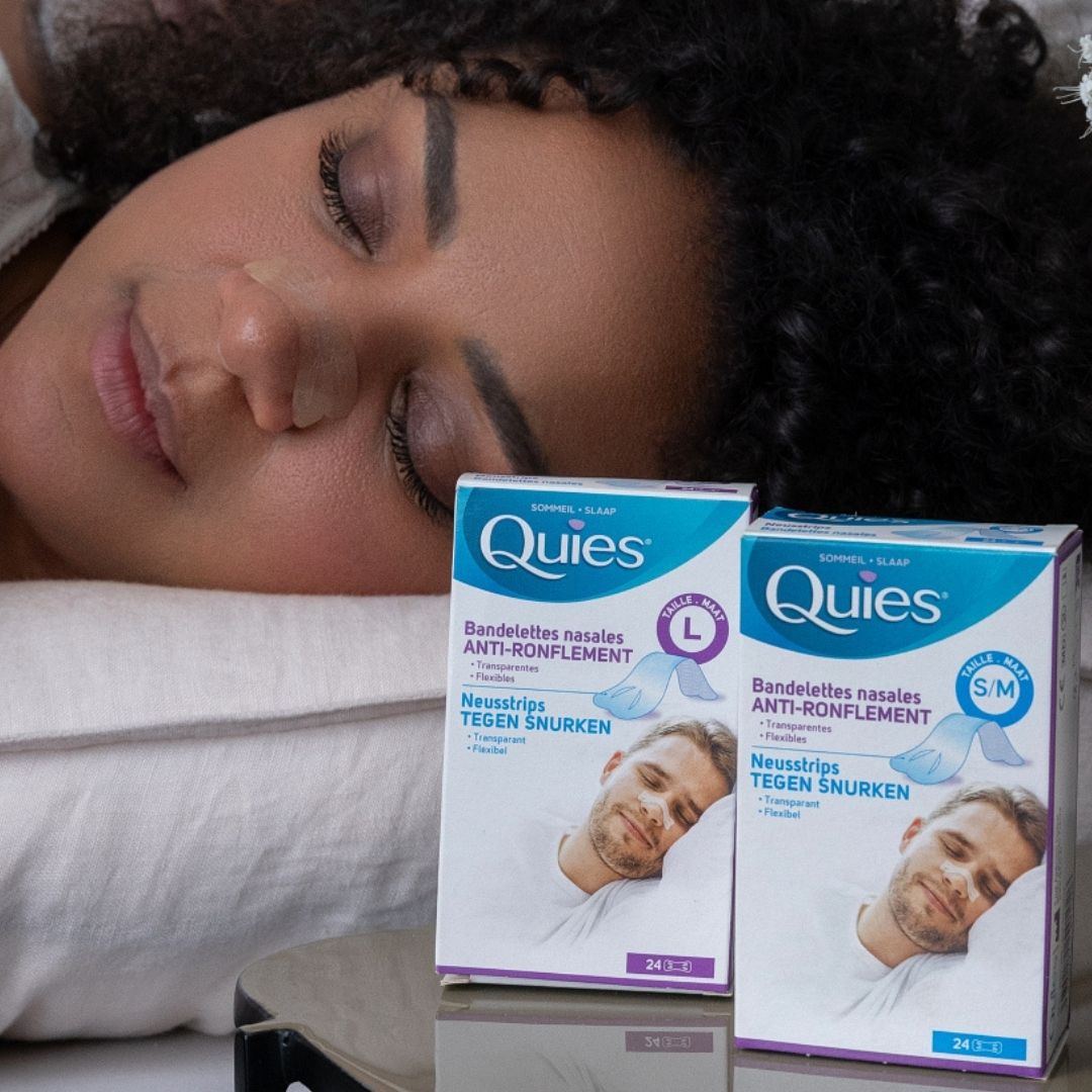 Packaging des bandelettes nasales Quies Anti-Ronflement