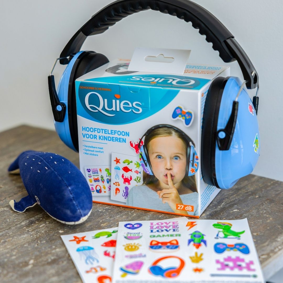 Packaging du casque Quies Enfant Anti-Bruit personnalisable