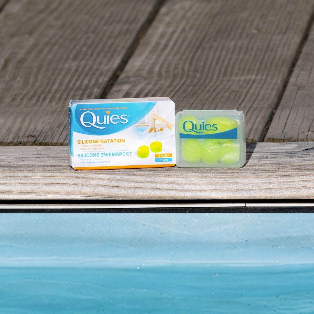 Packaging Quies Silicone Natation, bouchons d'oreilles pour la baignade