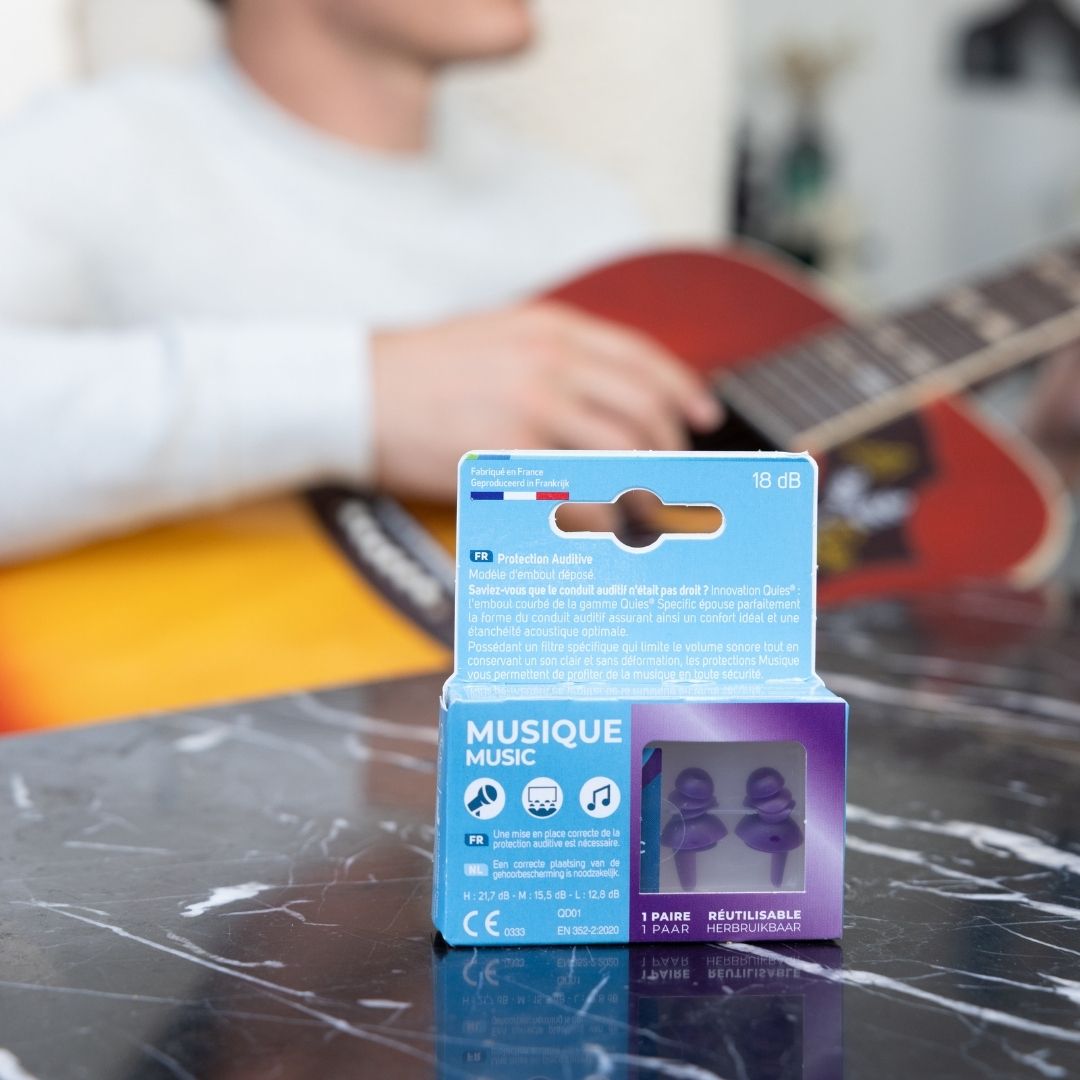 Boîte Quies Specific Musique, bouchons d'oreilles pour concerts, répétitions musique