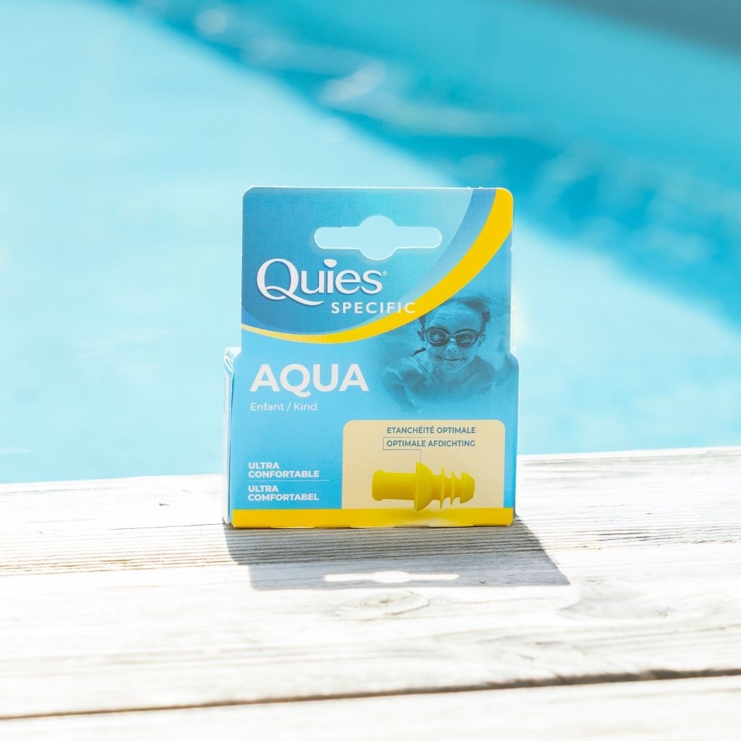 Packaging des bouchons d'oreilles Quies Specific Natation Enfant