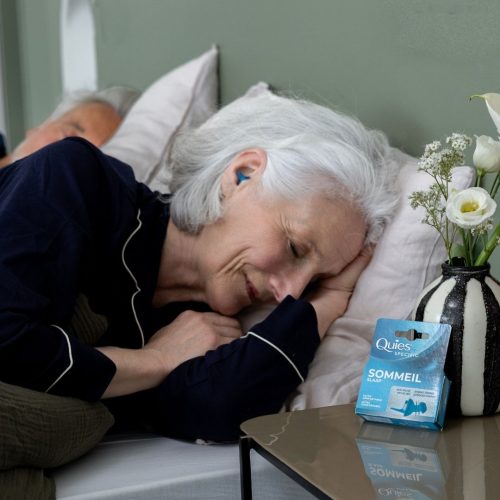 Bouchons d'oreilles Quies Specific Sommeil utilisés pour dormir